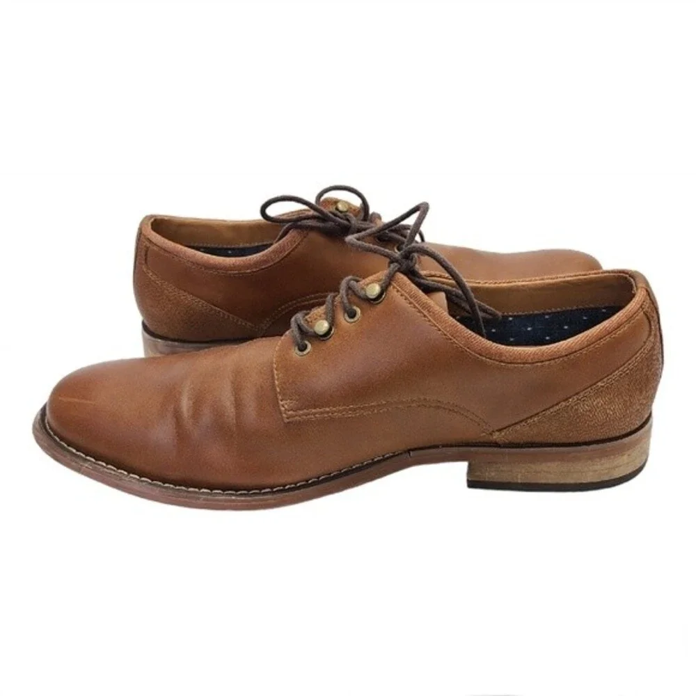 Hawker Rye Porewia Speed Lace Derby Brown Mens Dress Shoe 11
